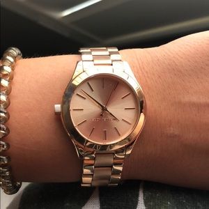Rose gold Michael Kors watch